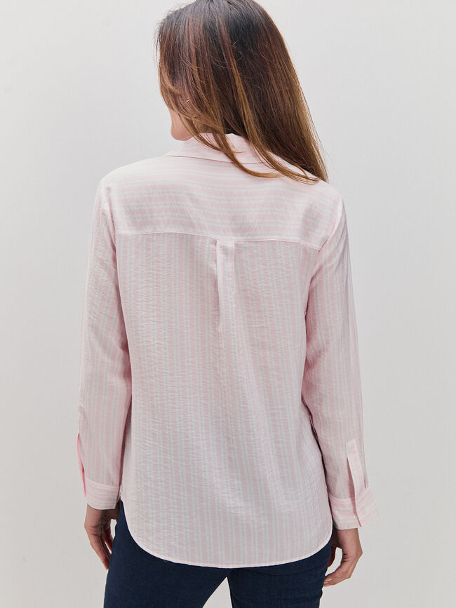 CAMISA MANGA LARGA Rosa