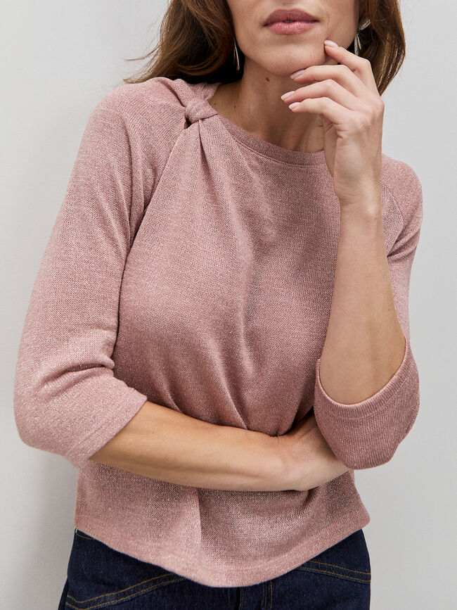 JERSEY CUELLO BARCA Rosa Polvo