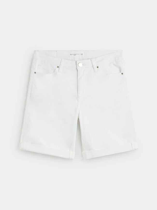 SHORT VAQUERO BÁSICO Blanco Optico