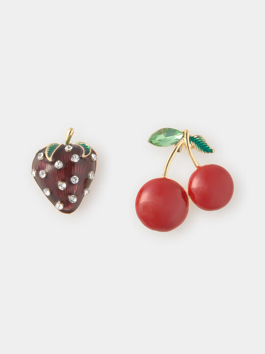 PACK BROCHES FRUTAS Rojo image number null