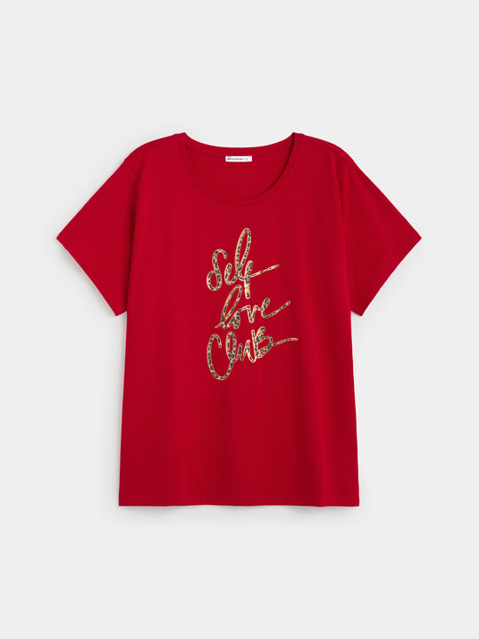 CAMISETA ANIMAL PRINT Rojo image number null