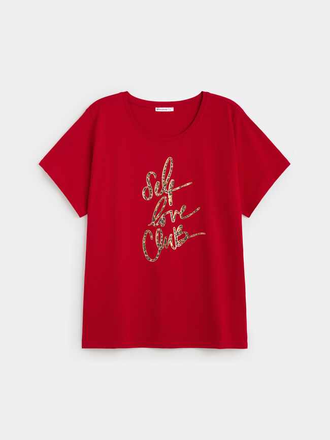 CAMISETA ANIMAL PRINT Rojo