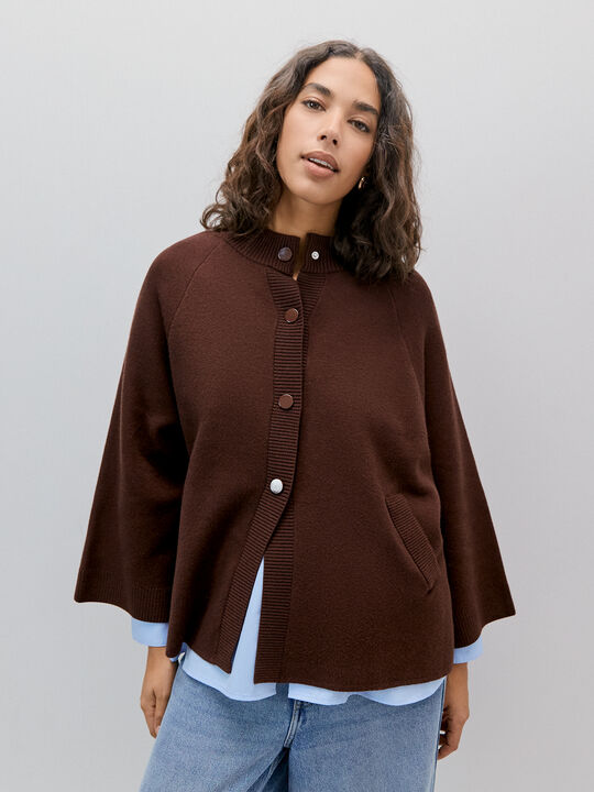 CARDIGAN CAPA ROJO MARTE image number null