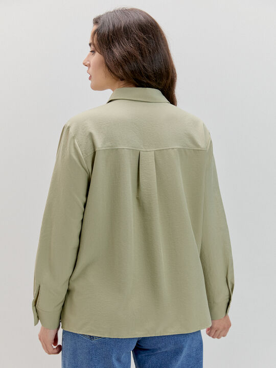 CAMISA MANGA LARGA kaki claro image number null