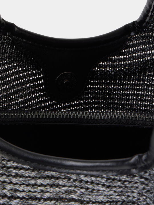 BOLSO HOMBRO TRENZADO Negro image number null