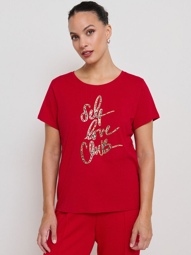 CAMISETA ANIMAL PRINT Rojo