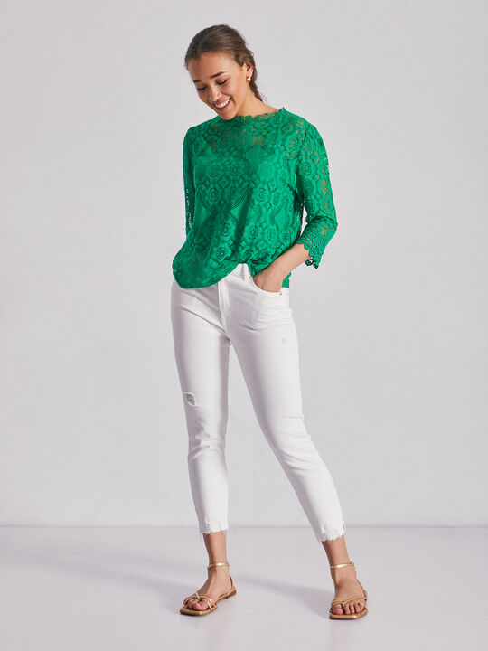 camiseta lace Verde image number null