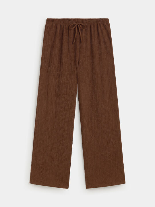 PANTALON TEXTURA Marron image number null