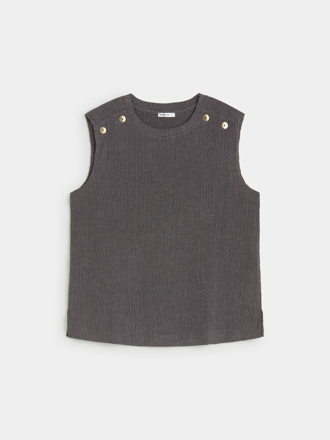 TOP DETALLE TEJIDO gris vigore med