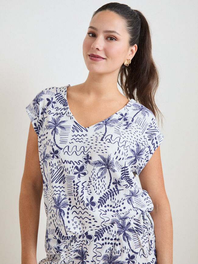 CAMISETA TEXTURA ESTAMPADA Estampado 1