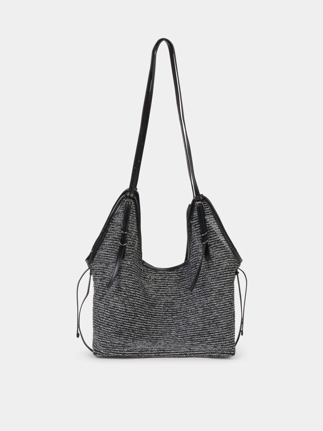 BOLSO HOMBRO TRENZADO Negro