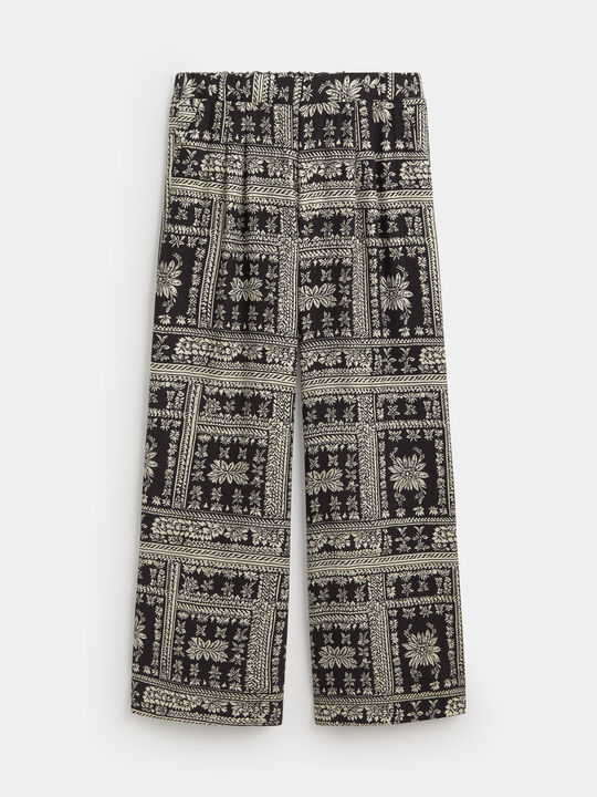 PANTALON BANDANA Negro image number null