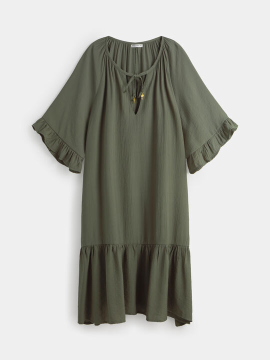vestido volante Kaki image number null