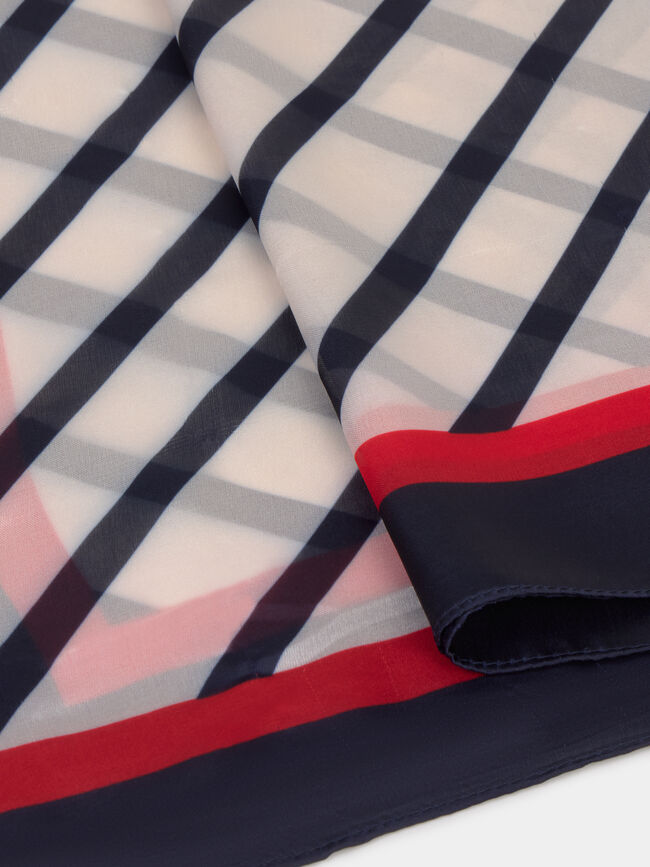 PA&Ntilde;UELO ESTAMPADO RAYAS Azul Marino