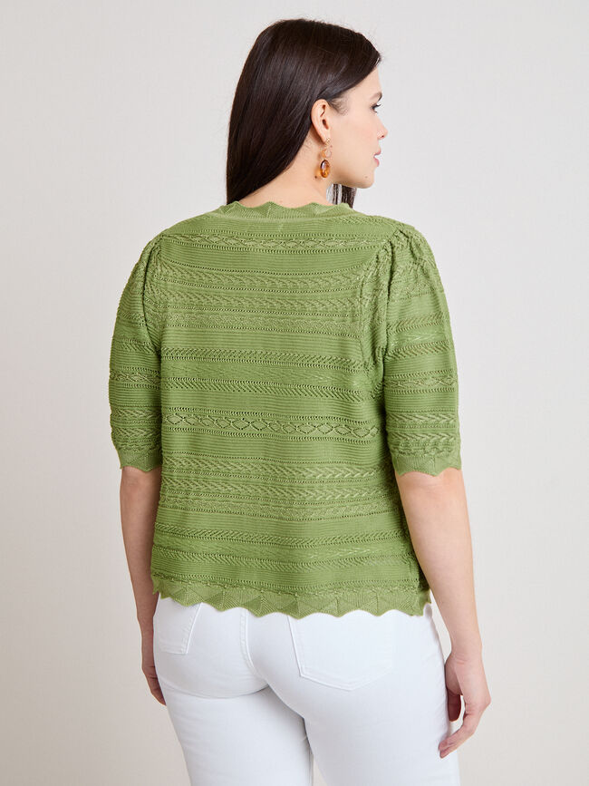 C&Aacute;RDIGAN DIBUJO CENEFA Verde