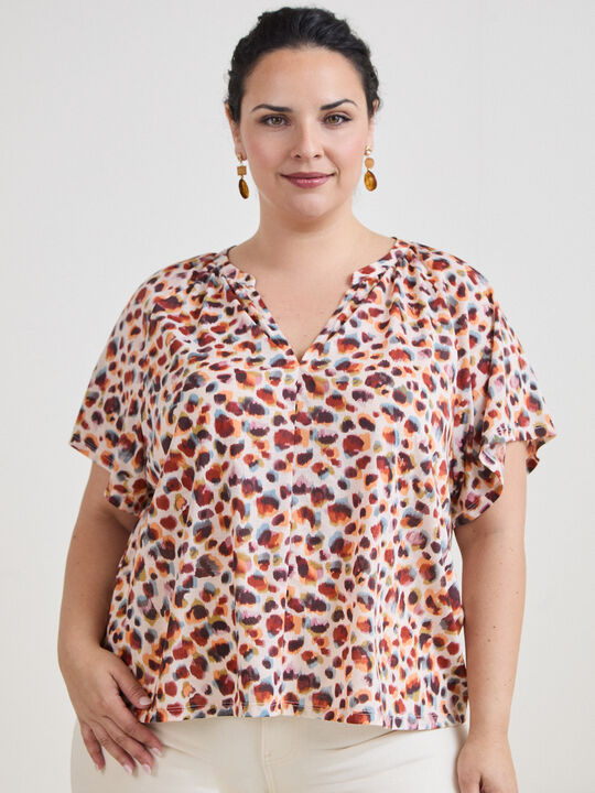 BLUSA MANGA CORTA Estampado 2 image number null