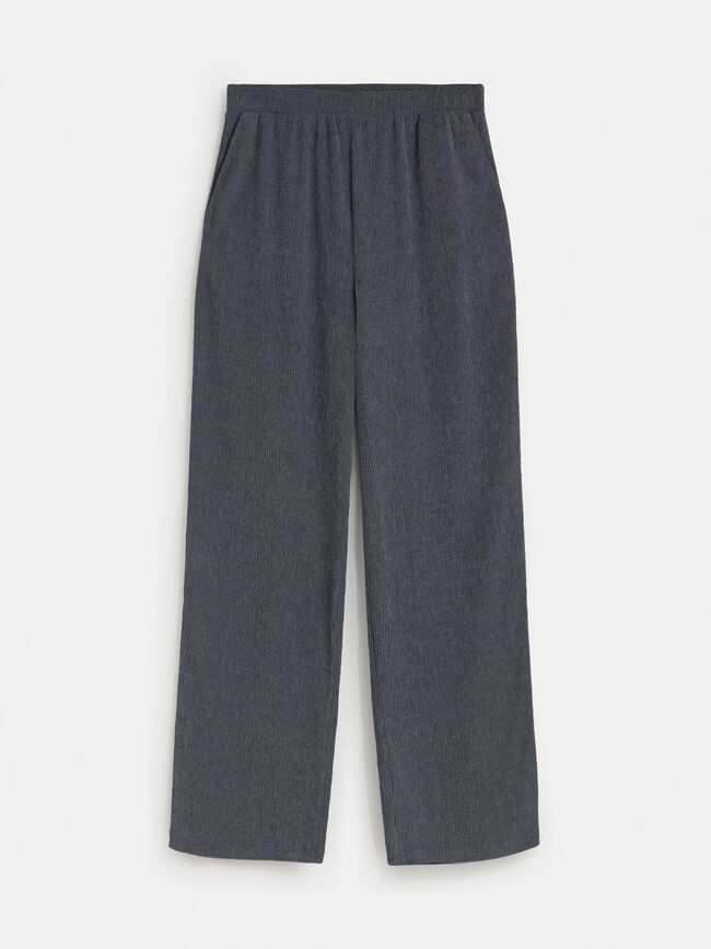PANTAL&Oacute;N CRINKLE MINI FLARE Indigo