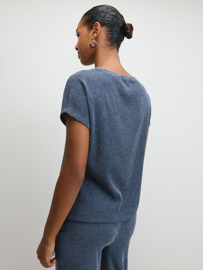 CAMISETA CRINKLE LACE Indigo