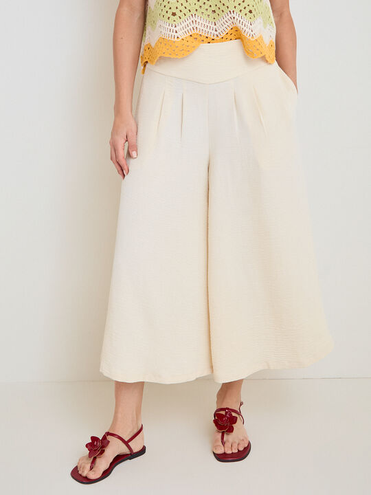 FALDA PANTAL&Oacute;N Beige image number null