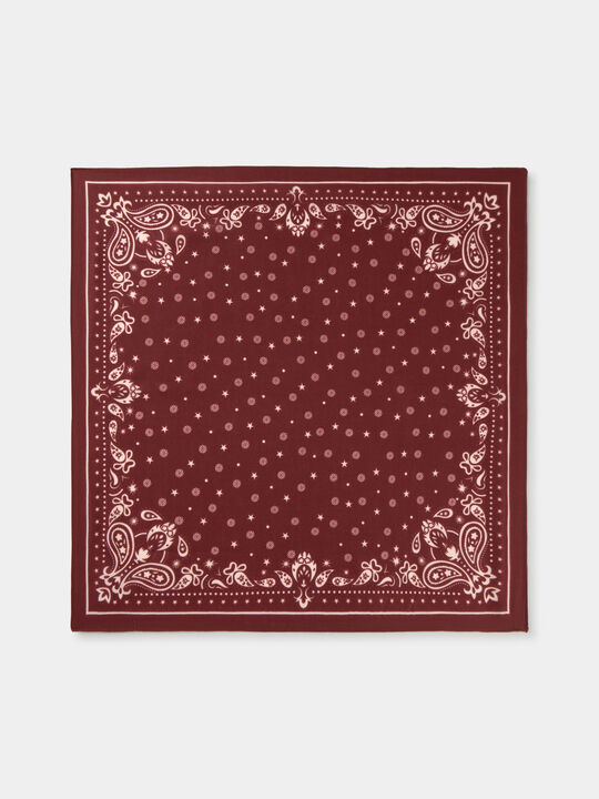 PA&Ntilde;UELO ESTAMPADO PAISLEY Granate image number null