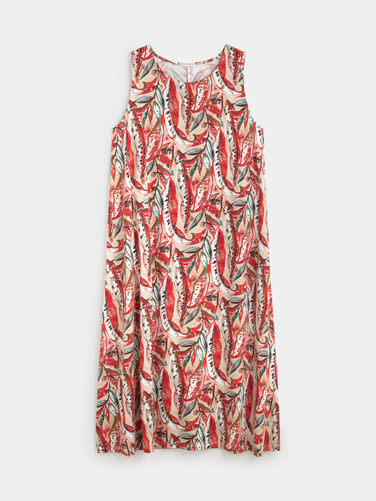 VESTIDO DTY ESTAMPADO JUNIO Rojo image number null