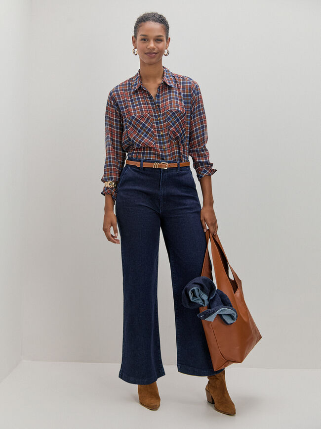 CAMISA DE CUADROS Arcilla