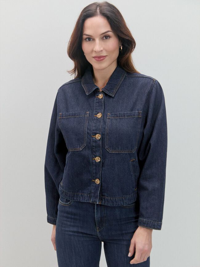 CHAQUETA VAQUERA BOLSILLOS Rinse Wash