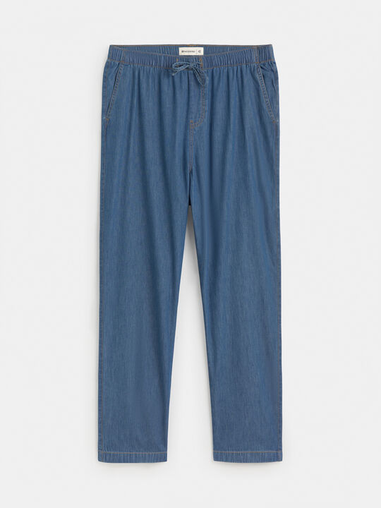 PANTALON FLUIDO VAQUERO Dark blue image number null