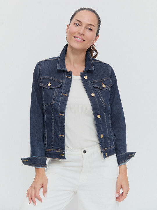 CAZADORA VAQUERA BÁSICA Rinse Wash image number null