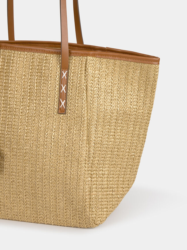 BOLSO CAPAZO LLAVERO Marron