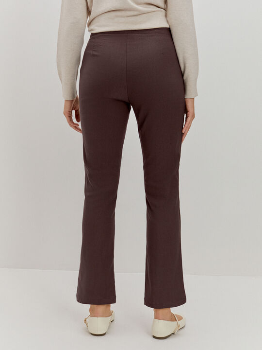 PANTAL&Oacute;N LARGO  BENGALINA Marron Medio image number null