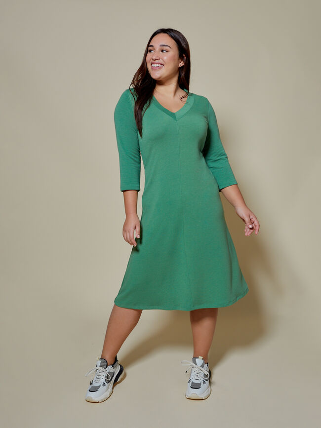 vestido largo oversize Verde Viridian