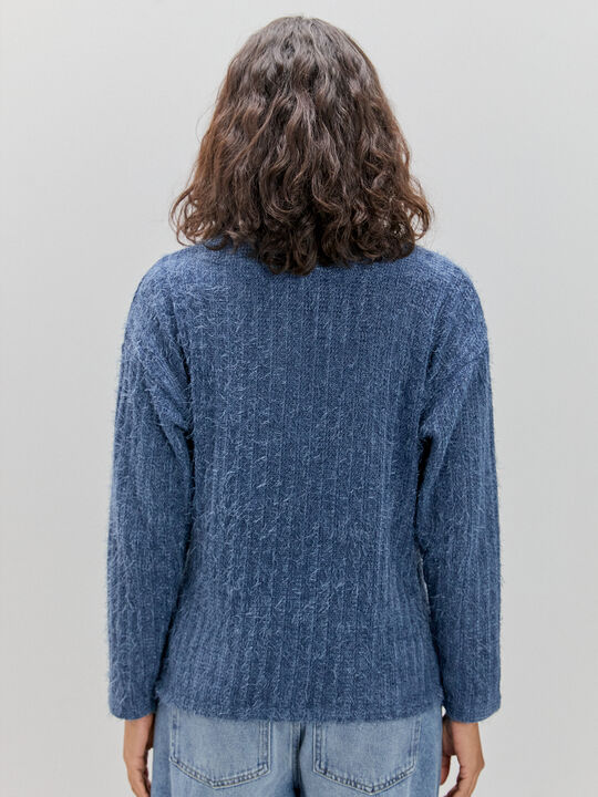 JERSEY DETALLE TEXTURA Indigo image number null