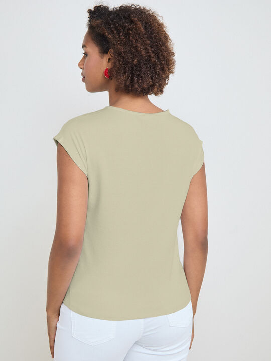 CAMISETA HOMBRO CAIDO kaki claro image number null