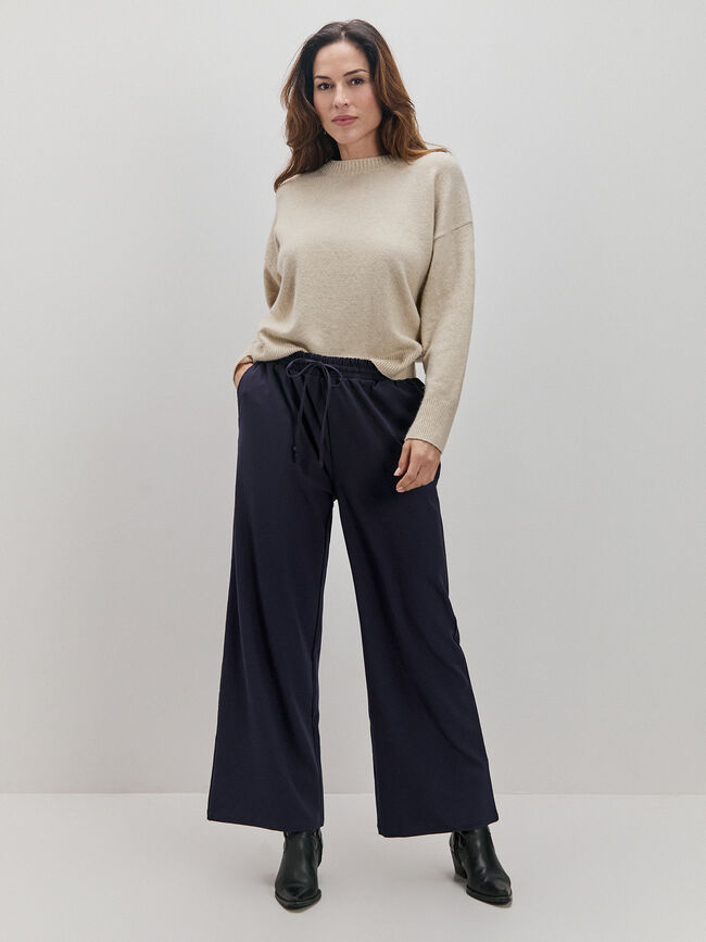 PANTALÓN PALAZZO Azul Marino