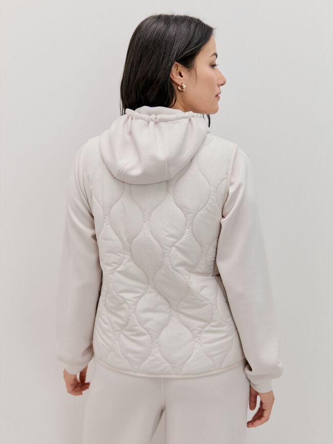 CHALECO ACOLCHADO Crudo