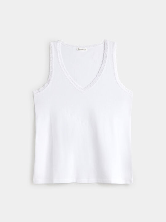 TOP LENCERO Blanco Optico image number null