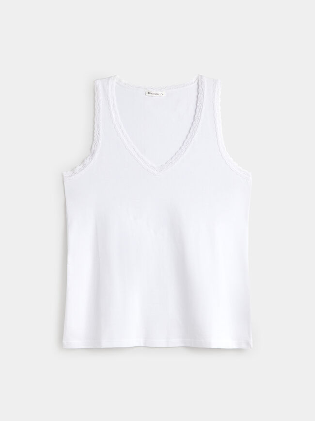 TOP LENCERO Blanco Optico