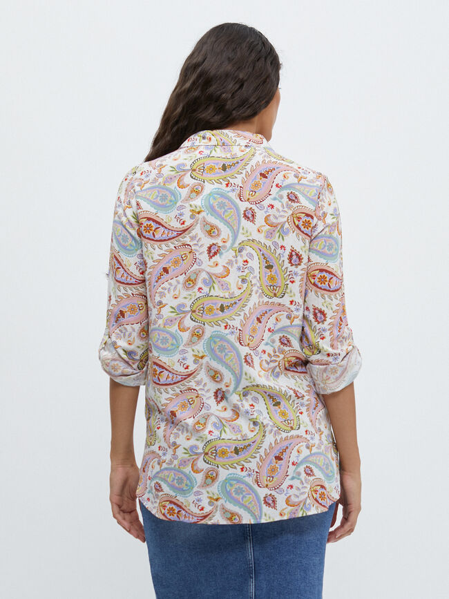 CAMISA ESTAMPADA Crudo
