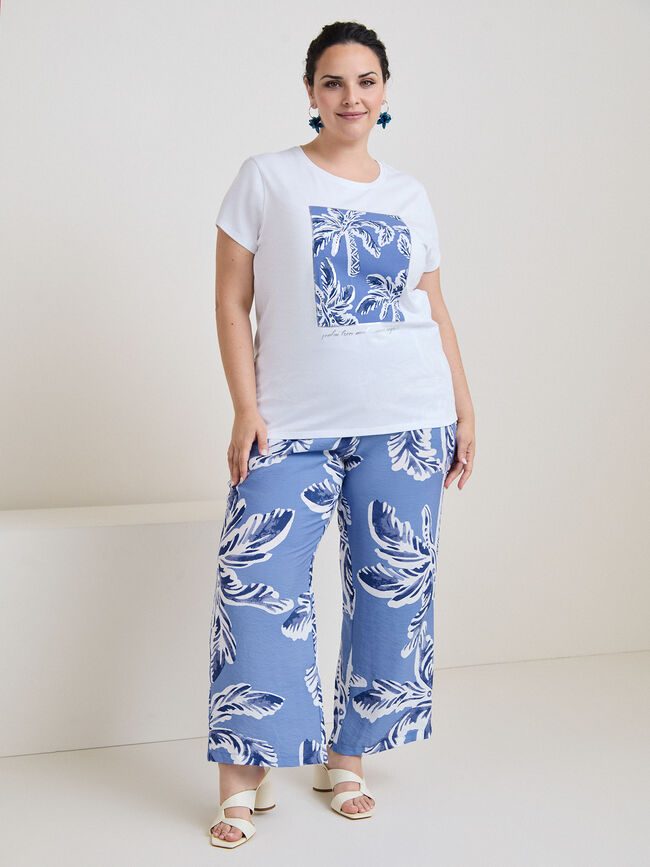 CAMISETA PALMEAS BRILLANTES Blanco Optico