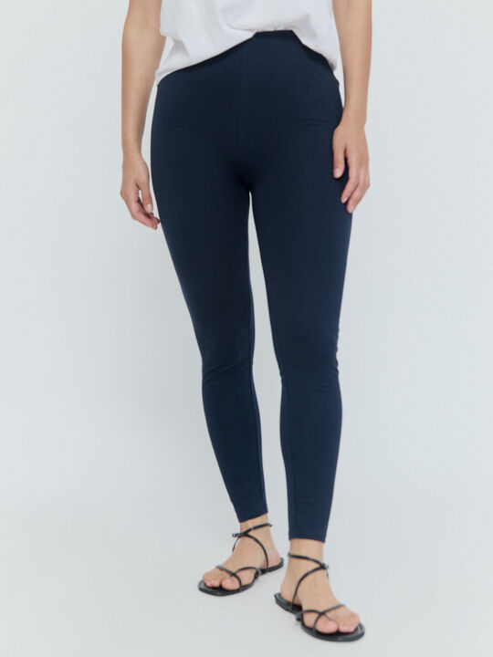 LEGGING BASICO LARGO Azul Marino image number null
