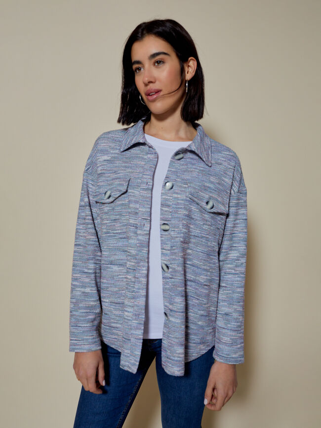 sobrecamisa oversize Azul Marino