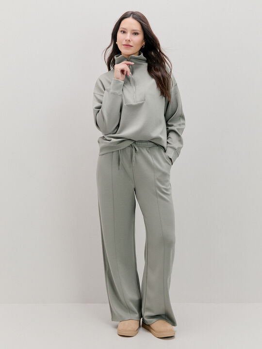 SUDADERA CUELLO ANCHO Menta image number null