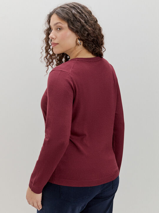 JERSEY CUELLO REDONDO Burdeos image number null