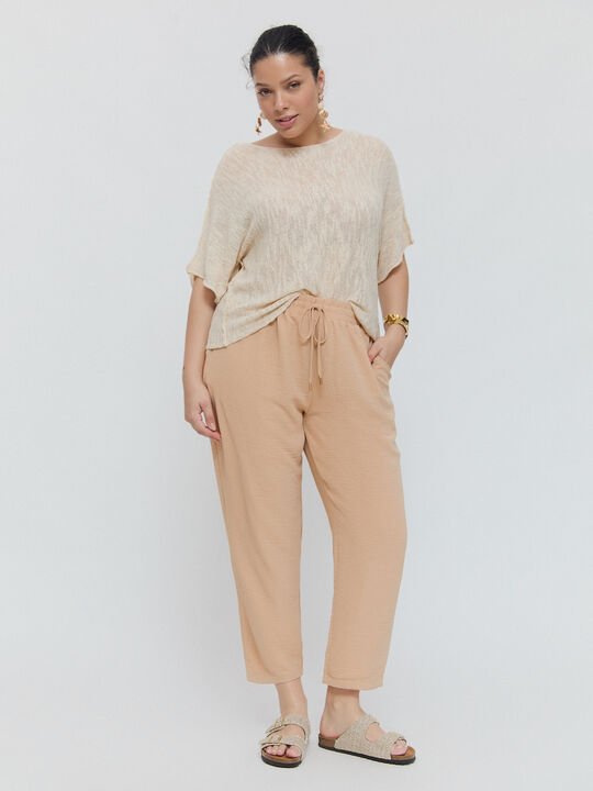 PANTALÓN FLUIDO Camel image number null