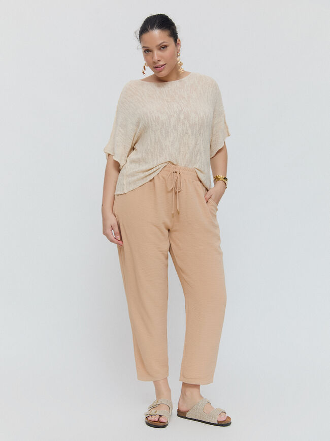 PANTALÓN FLUIDO Camel