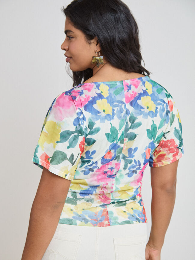 CAMISETA BBC TUL CUERPO FRUNCIDO Crudo