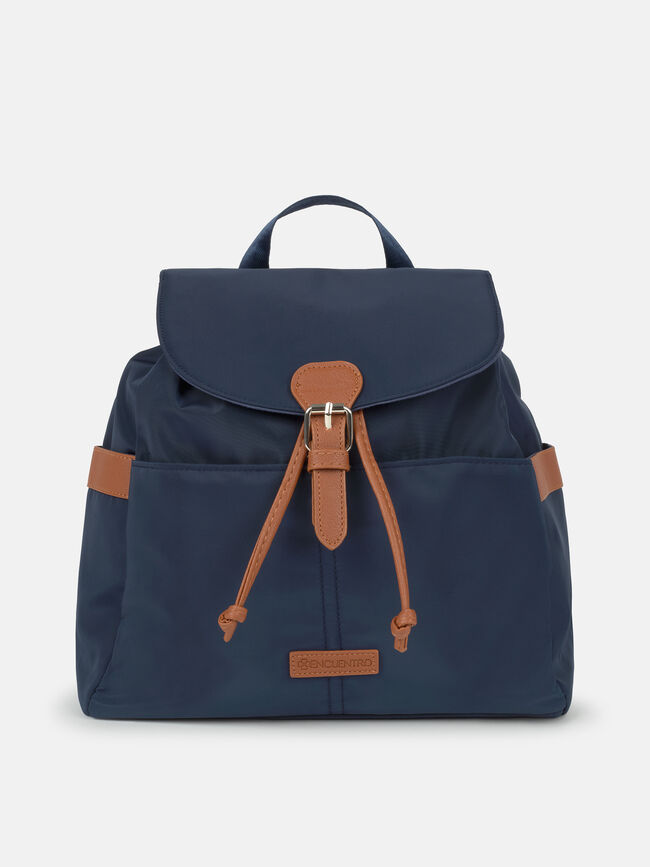 MOCHILA BOLSILLOS LISA marino claro