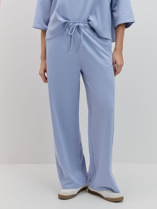 PANTALON CINTURON Azul Chambray image number null