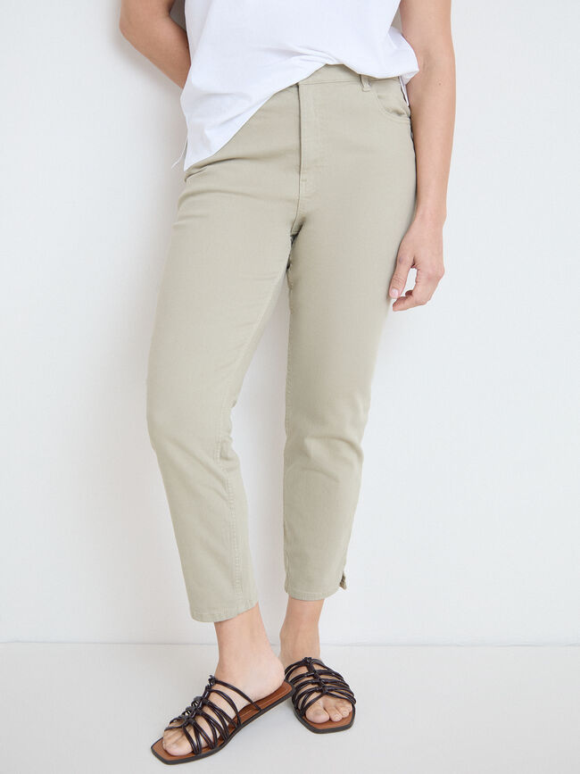 VAQUERO PITILLO CROP kaki claro